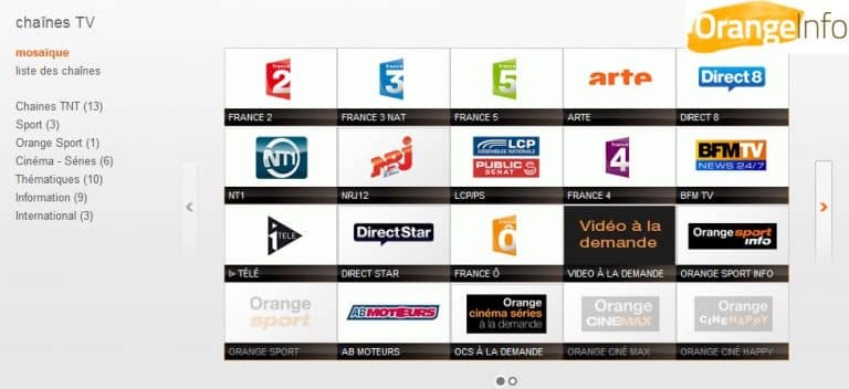 Quelles Sont Les Chaines Tv Orange Gratuite Treize nouvelles chaînes intègrent la Web TV d'Orange | alloforfait.fr