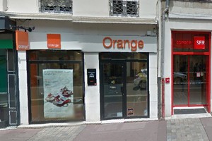 Boutique Orange avenue des Frères Lumières Lyon - capture d'écran google street view