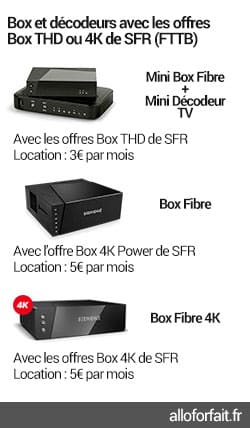 Offres Box THD et 4K de SFR (FTTB) | alloforfait.fr