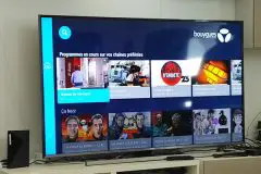 Télé avec interface bbox tv