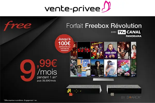 Vente privée Free Freebox Révolution