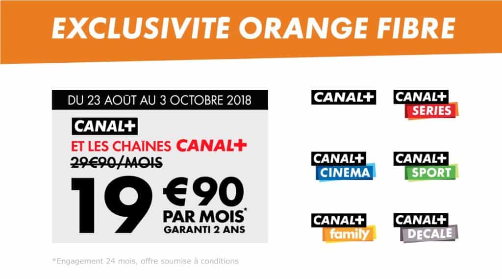 promo canal orange fibre rentree 2018