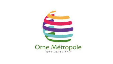 Logo orne metropole tres haut debit filiale orange