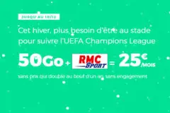 Promotion de Noel 2018 RED avec RMC Sport