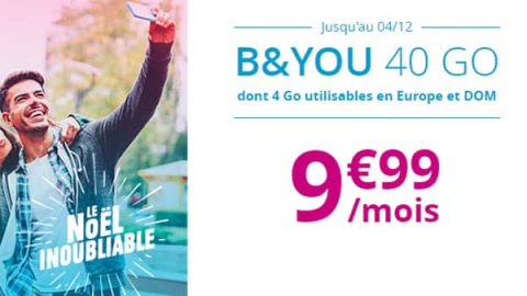 B&You, promos de noel 2018