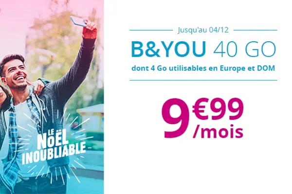 B&You, promos de noel 2018
