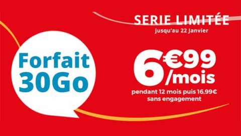 Promotion Auchan Télécom janvier 2019