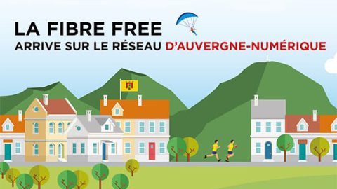 Fibre free arrive sur le rip d'auvergne numérique