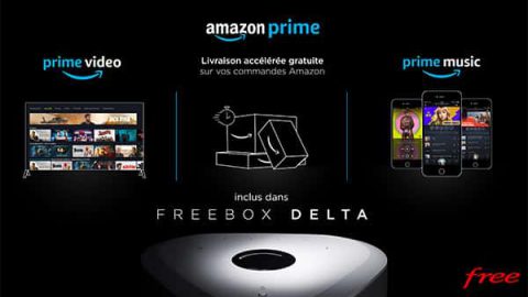 Amazon Prime inclut dans l'offre Freebox Delta
