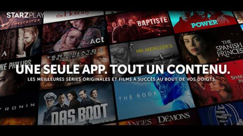 Page de présentation de starzplay