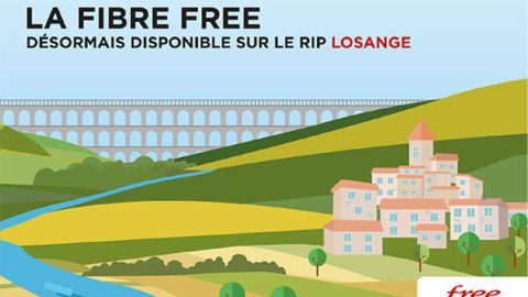 Free est disponible sur le réseau Losange dans la région Grand Est