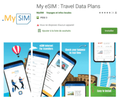 Application My eSIM Play Store