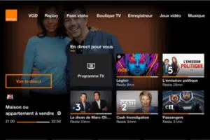 orange tv interface