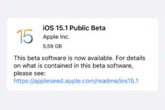 ios 15.1 bêta publique