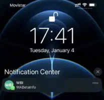 whatsapp photo contact notification iOS