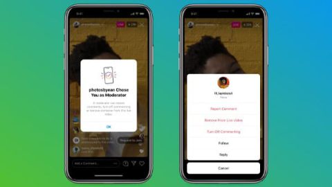 Instagram modérateurs live