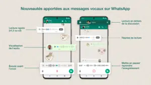 WhatsApp nouveautés audio