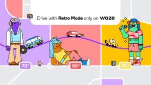 Waze mode rétro