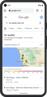 google maps indice qualité air