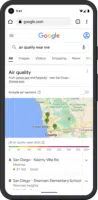google maps indice qualité air