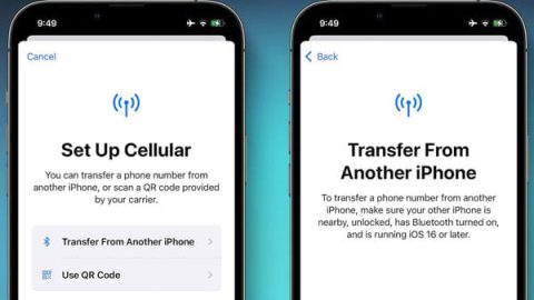 iOS 16 transfert eSIM