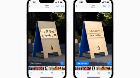 iOS 16 texte en direct