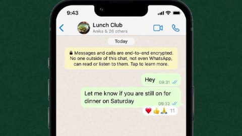 whatsapp message