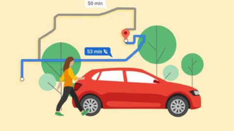 google maps trajets éco