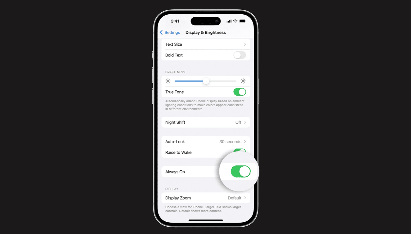 iPhone 14 Pro comment désactiver le mode AlwaysOn alloforfait.fr
