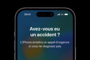 iPhone détection accident