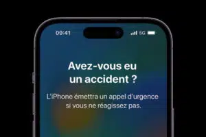iPhone détection accident