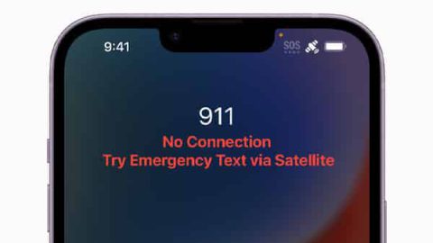 iPhone 14 urgences satellite