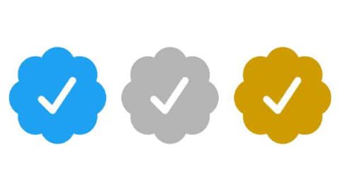 twitter badge argent or bleu