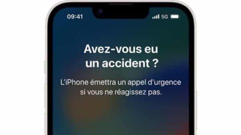 iPhone détection accident
