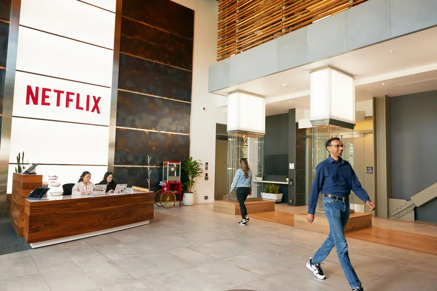 Logo de Netflix dans ses bureaux