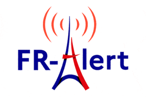 Logo of FR Alert, the National Alert System