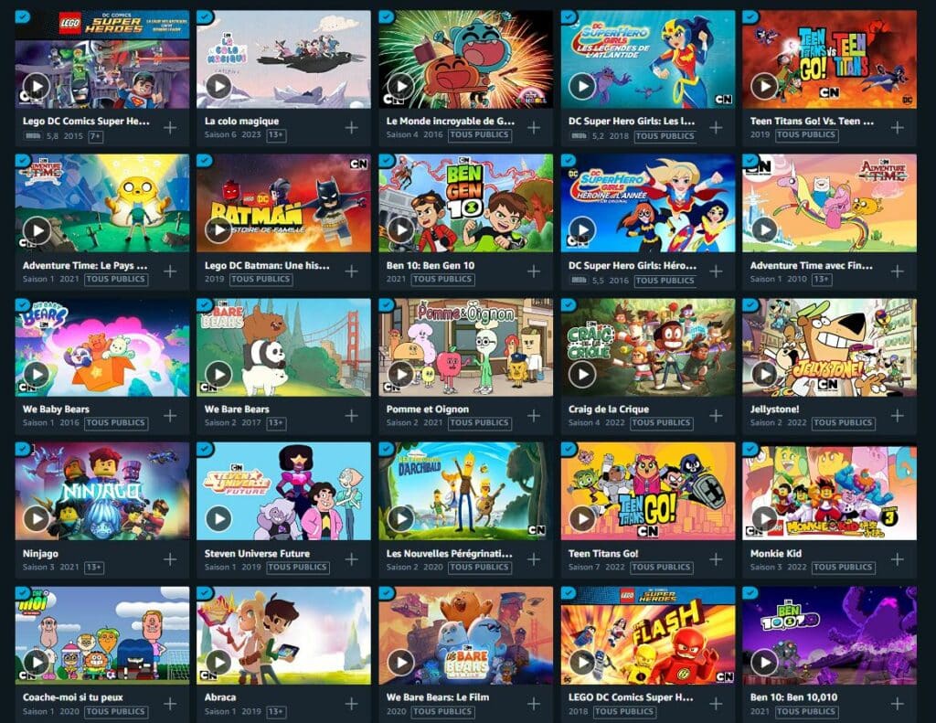 Cartoon Network catalog at Warner Pass