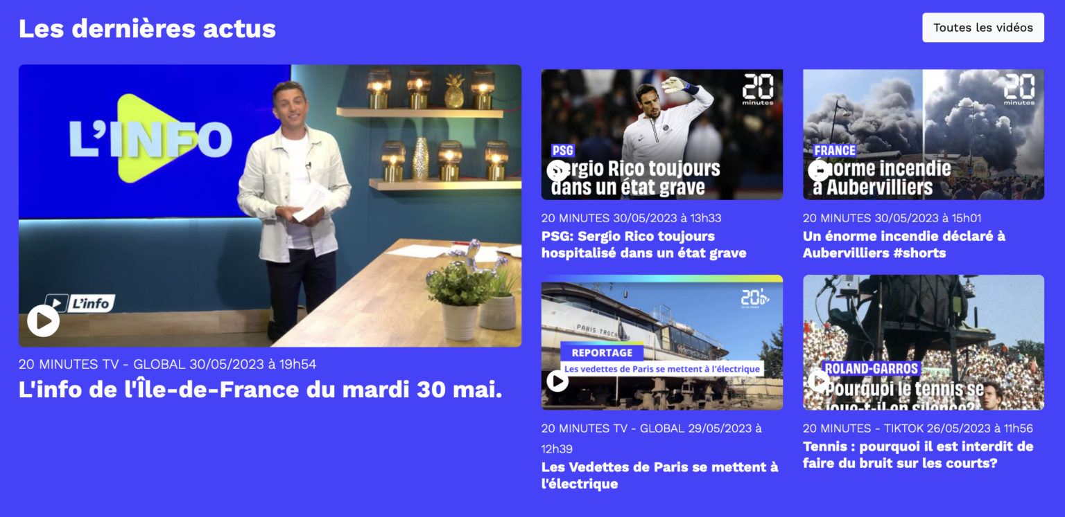 20 Minutes TV fait ses débuts sur la TNT en Île-de-France - alloforfait.fr
