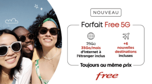 Forfait Free 5G nouveautés