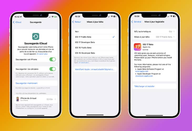 ios 17 installation