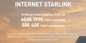 starlink prix juillet 2023