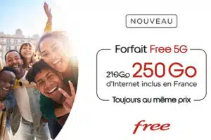 free mobile forfait 5G 250 Go