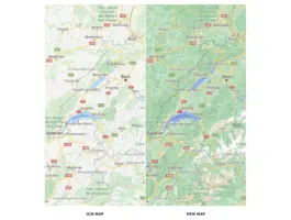 Google Maps nouvelles cartes Alpes