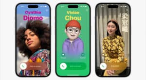 iOS 17 fiche contact