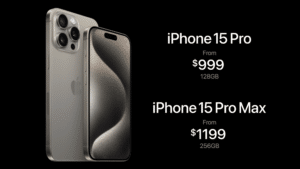 iphone 15 pro prix