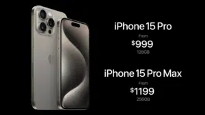 iphone 15 pro prix
