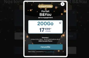 B&You offre black friday 2023