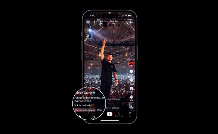 tiktok add to music