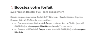 free booster 1 Go