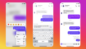 instagram modifier message